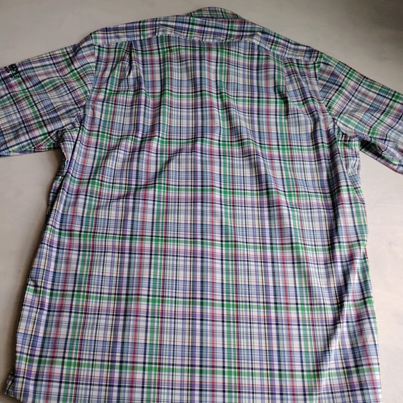 Ralph Lauren Performance Shirt Large Mens Wicking Plaid Button Down Preppy Golf - Picture 8 of 11
